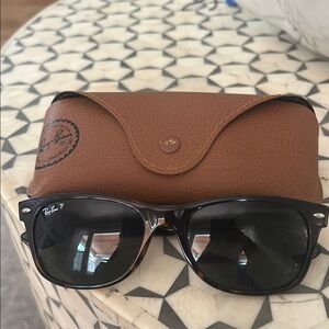 Ray-Ban Tortoise Sunglasses with Brown Case POLARIZED - new wayfarer style